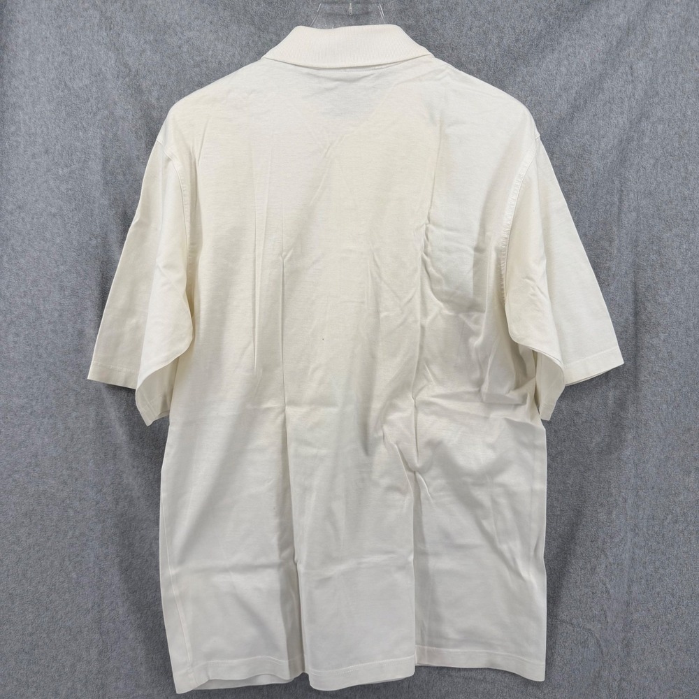 Slazenger Augusta National Golf Shop Masters Polo Shirt Mens Medium Cream White - Picture 7 of 8